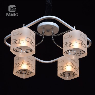 Люстра потолочная DeMarkt 673010304 Тетро 4x60W E14